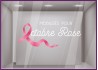 STICKER MOBILISES POUR OCTOBRE ROSE RUBAN VITRINE MAGASIN PHARMACIE CANCER DU SEIN