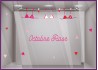 STICKER LINGERIE OCTOBRE ROSE SOUTIEN GORGE COEUR DEPISTANGE CANCER DU SEIN VITRINE MAGASIN BOUTIQUE CABINET MEDICAL PHARMACIE